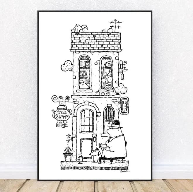 The Tea Shoppe 24 x 36