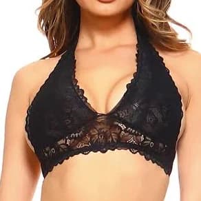 Floral Lace Halter Bralette