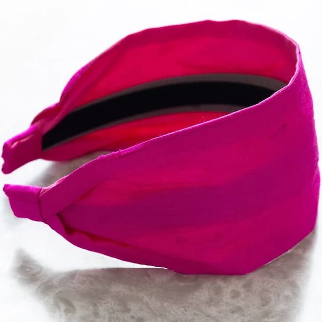Dupioni Silk Wide Fabric Headband