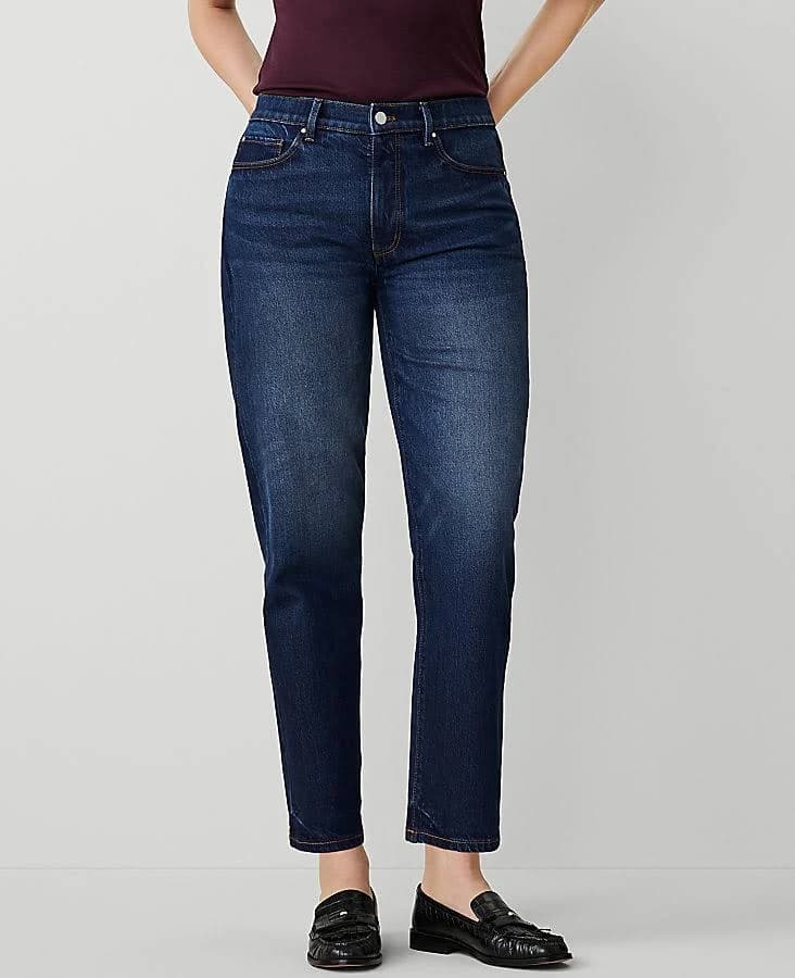 Ann Taylor Women's Curvy Fit Straight Jean