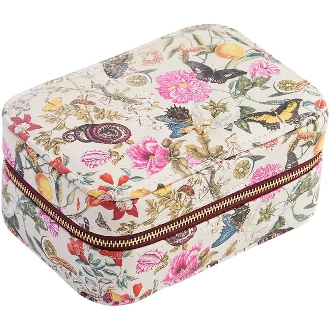Fable England Floral Engravings Large Printed Jewelry Box