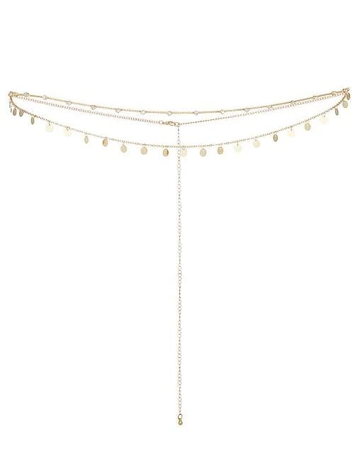 Petit Moments Dazed Metallic Gold Body Chain