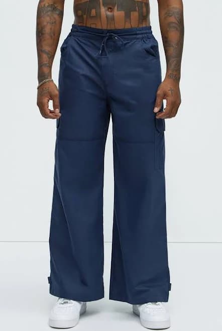 Fashion Nova Men's Baggy Cargo Pants
