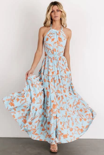 Baltic Born Laie Back Tie Maxi Dress