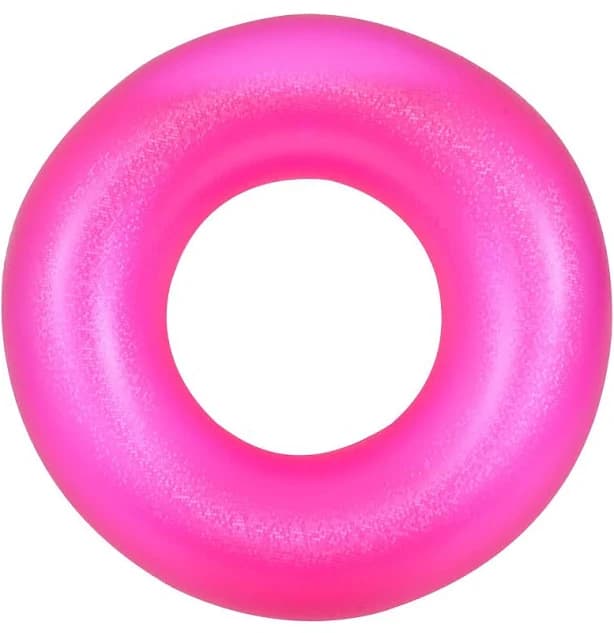 Northlight Seasonal 35" Classic Round Pink Inflatable Swimming Pool Inner Tube Ring Float
