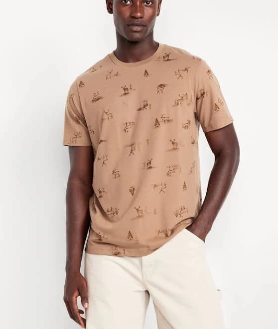 old navy Men's Crew-Neck T-Shirt Tiny Floral