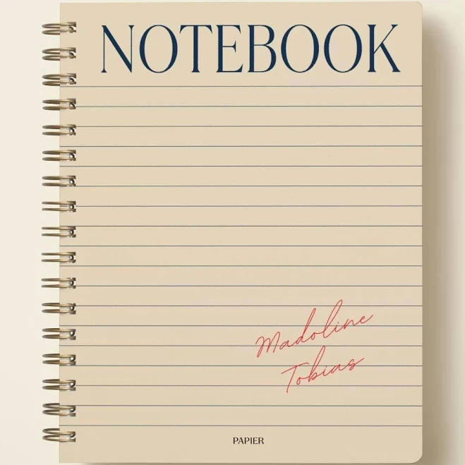 Papier Spiral Lined Notebook In the Grid