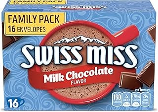 Milk Chocolate Flavored Hot Cocoa Mix, Family Pack, Hot Cocoa Bar Supplies, 1.38 oz., 16-Count Envelopes