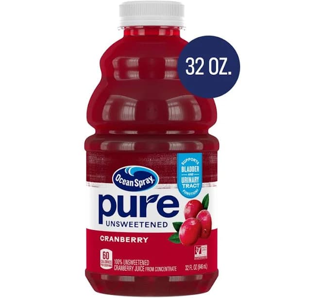 Ocean Spray Pure Unsweetened Cranberry Juice