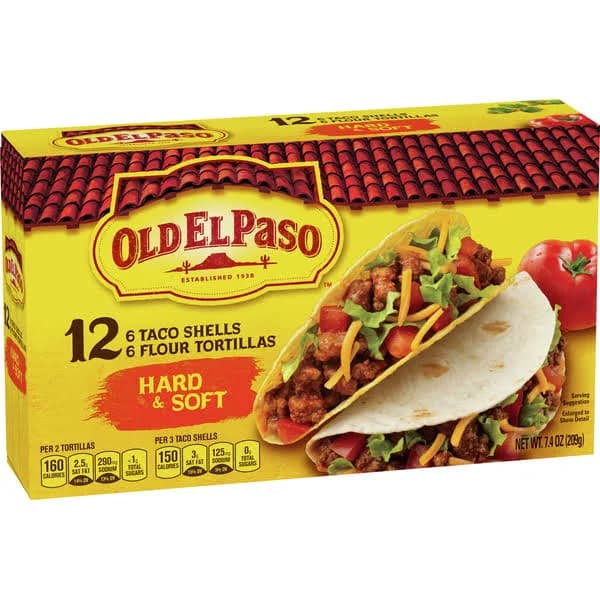 Old El Paso Hard & Soft Taco Shells & Flour Tortillas