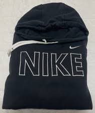 Nike Hoodie Sweatshirt Pullover Sportswear Club Fleece FQ6155-010 Men's Medium for sale online | eBay