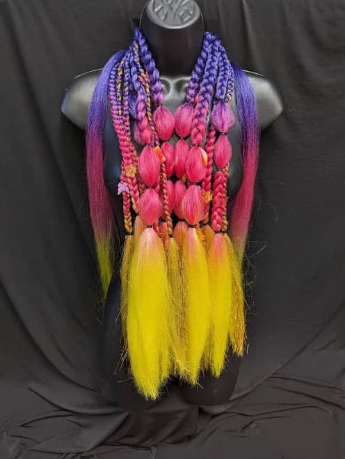 Ombre Holographic Gold Hair Tinsel