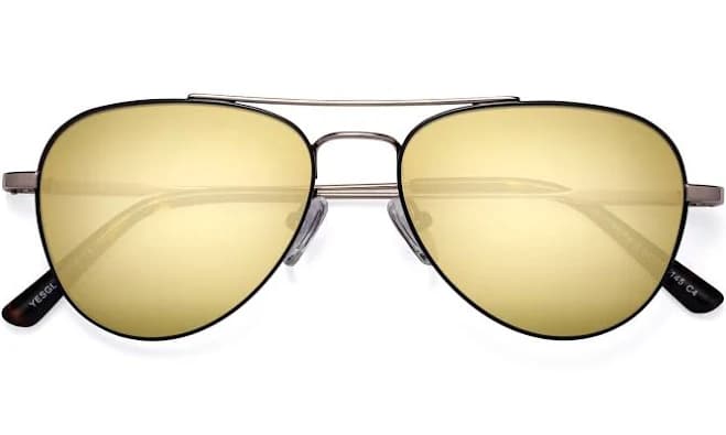 Richard Aviator Lightweight Metal Sunglasses