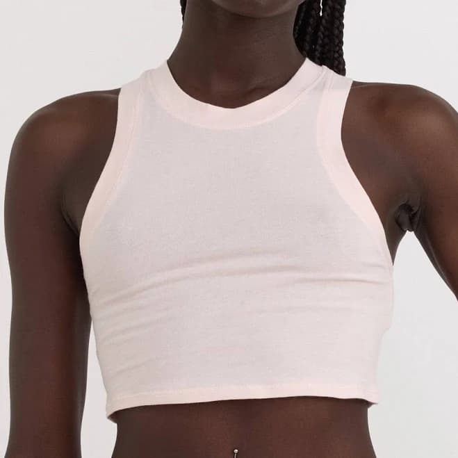 Soft Blush Core Crop Tank Top