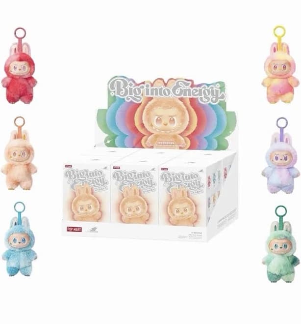 Pop Mart The Monsters Big Into Energy Vinyl Plush Pendant Set of 6 Blind Box