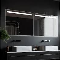 Ashley LuminareView Rectangular LED Lighted Anti-Fog Dimmable Bathroom Vanity Mirror