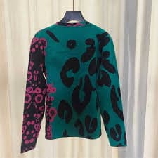 Cardigan Sweater Womens Button Up Knit Jacket Zebra Print Acetate Wool Blend Long Sleeve from Dhgate Womens Sweaters - price 59.3