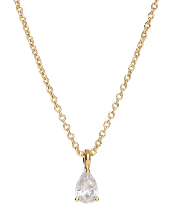 Ana Luisa Elise Delicate Solitaire Pendant Necklace