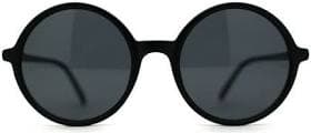 Women's Round Circle Wizard Mod Plastic Sunglasses