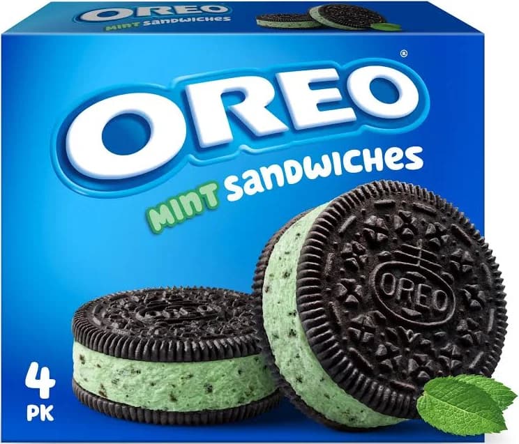 Oreo Frozen Mint Sandwiches