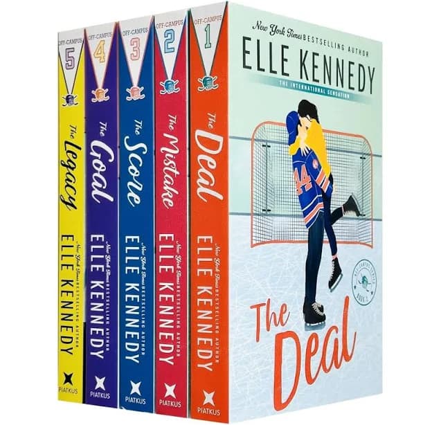 The Off-Campus Series, 5 Books Collection Set. the Deal, the Mistake, the Score, the Goal, the Legacy by Elle Kennedy