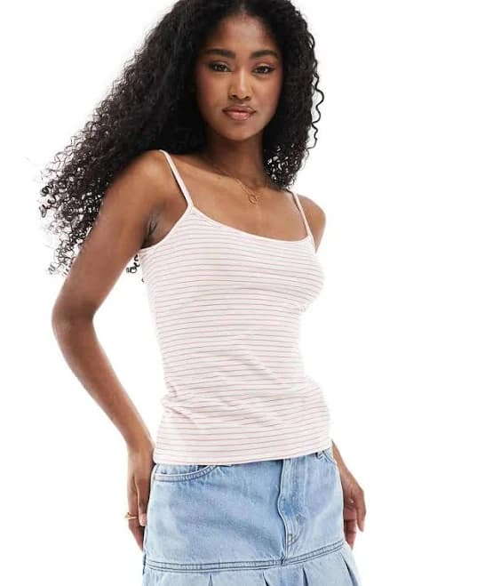 Monki Shrunken Strappy Tank Top