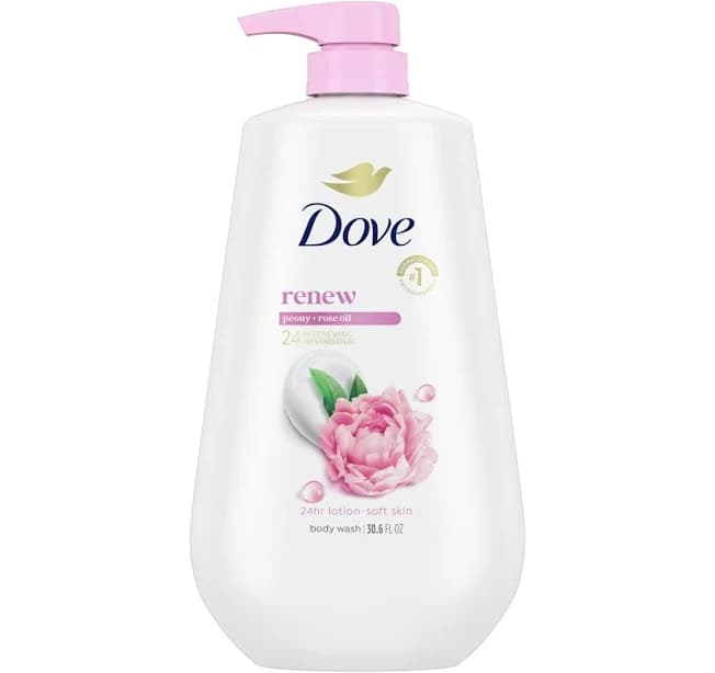 Dove Body Wash with Pump Renew Peony and Rose Oil