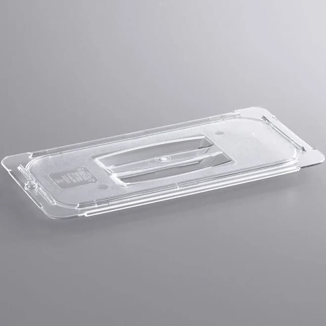 Vigor 1/3 Size Clear Polycarbonate Food Pan Lid with Handle (6/Case)