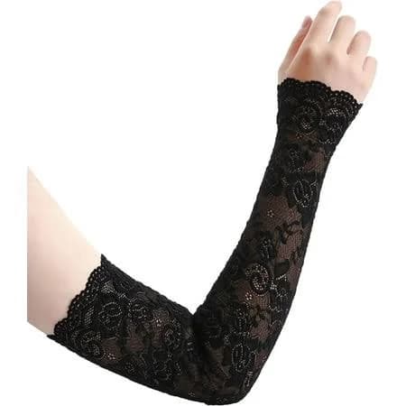 Lace Fingerless Bridal Wrist Gloves