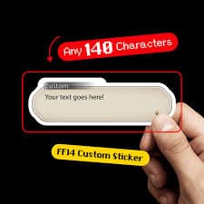 Custom - FF14 Text Box Sticker - Etsy