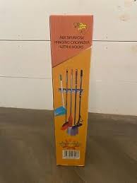 TWO PACK Imillet Mop and Broom Holder, Wall Mounted Organizer for hanging items | eBay