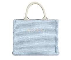 Marni SMALL Raffia Tote Bag Retail Light Blue