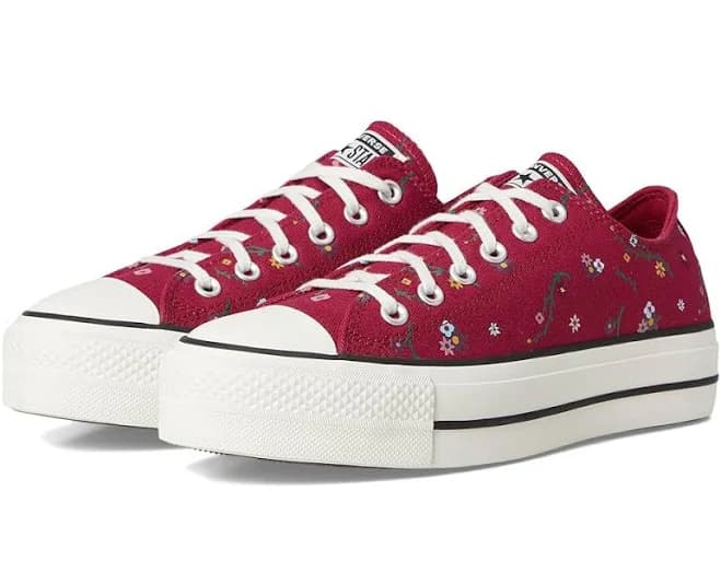 Converse Women's Floral Patchwork Canvas Sneakers