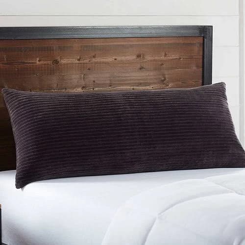 IZOD Ribbed Body Pillow Gray