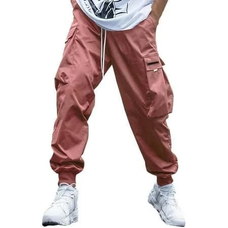 Men's Baggy Drawstring Cargo Pants