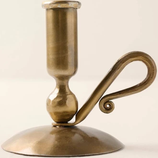 Brass Wright Taper Holder