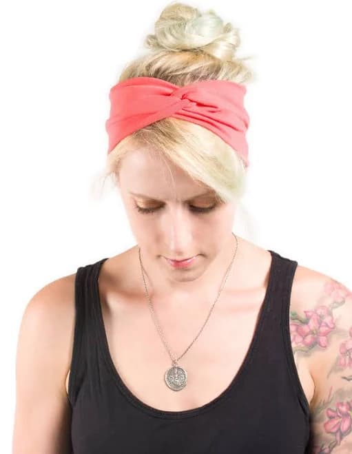 Twist Wide Cotton Lycra Headband