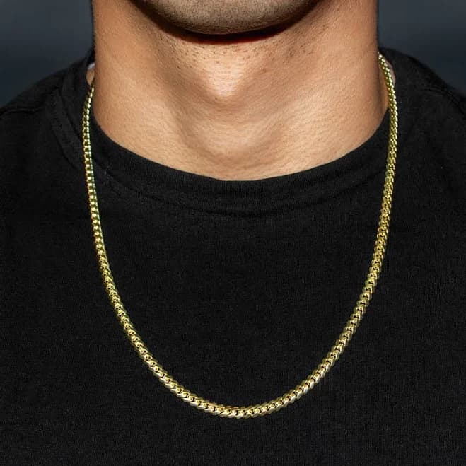 10K Gold Miami Cuban Necklace, 20 Inches