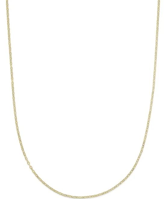 Bloomingdale's 14K Yellow Gold Hollow Flat Rolo Link Chain Necklace