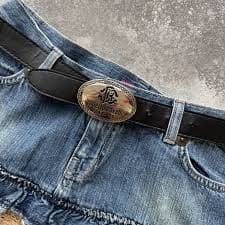 Roberto Cavalli Vintage Avant Garde Grunge Leather Roberto Cavalli Belt 00s | Grailed