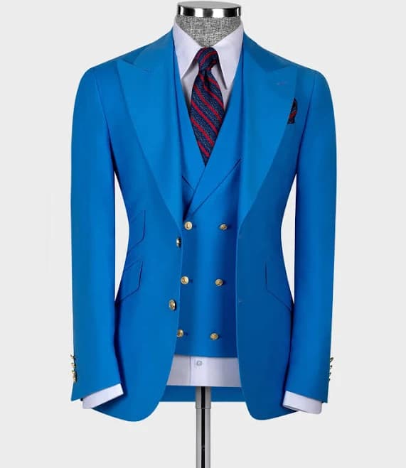 Golden Button Business Classic Suit