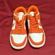 Nike Dunk Low Syracuse Orange White Lace Up Low Top Leather Sneakers