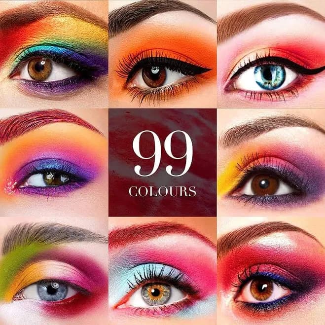 BONNIE CHOICE 99 Colors Eyeshadow Palette Rainbow Colors Makeup Eyeshadow Palette