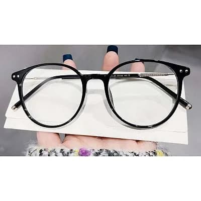 Alisa Round Clear Gold Eyeglasses