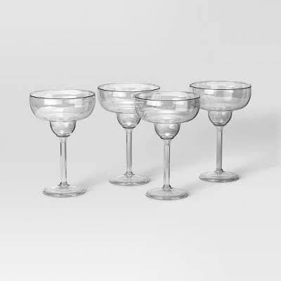 Threshold Margarita Cocktail Glass Set (4pk)