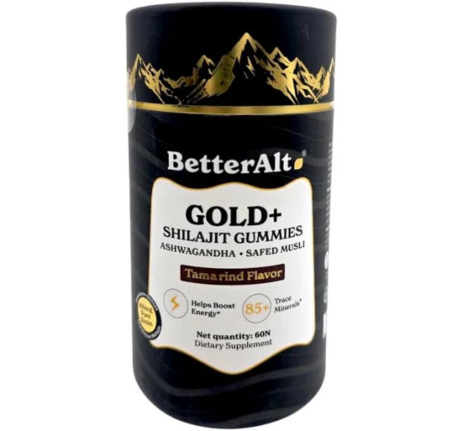 Better Alt Gold+ Shilajit Resin Gummies