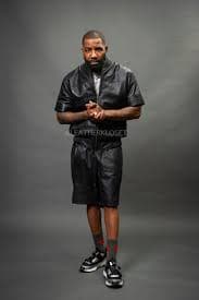 Men's Leo Leather Shorts and Jacket Set [Black/Black} – LeatherKloset