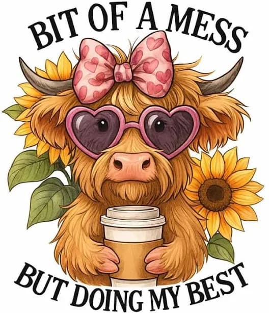 Doing My Best Highland Cow