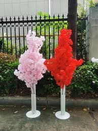 2pcs Tall Faux Cherry Blossom Tree Aisle Column Way point Wedding Centerpieces - Walmart Business Supplies