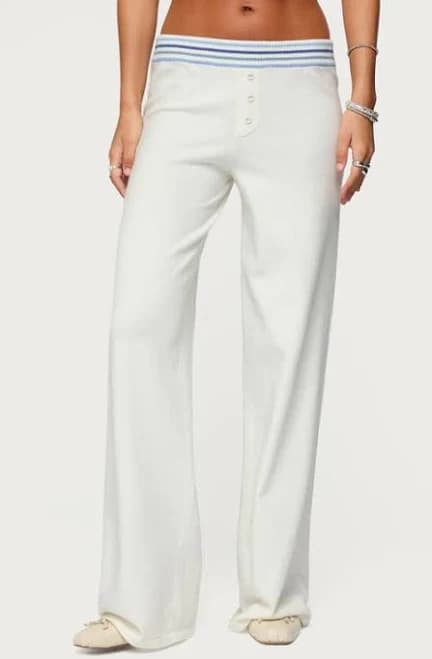 Edikted Women's Miya Stripey Knit Pants